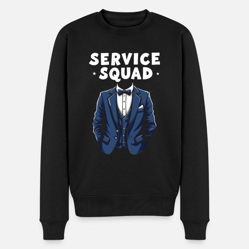 Escouade de majordome - Pull Premium bio Homme - noir