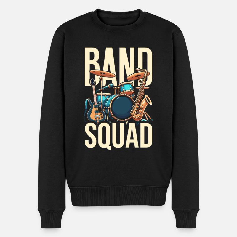 Banddirektor Kader - Männer Premium Bio Pullover - Schwarz
