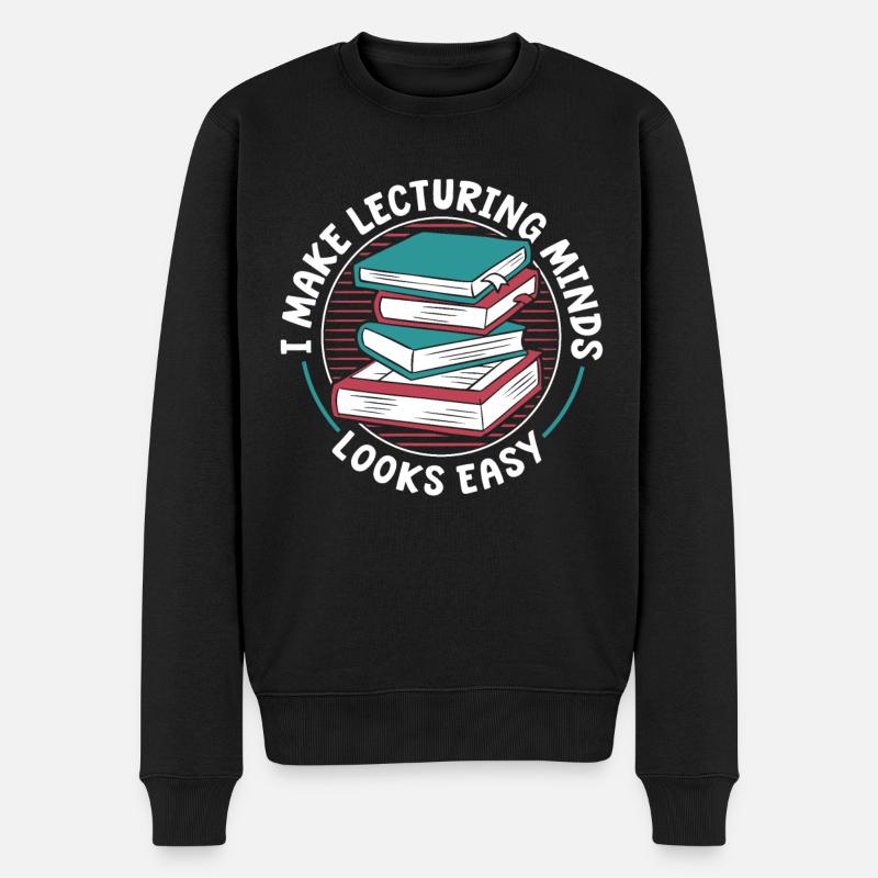 Hochschullehrer - Männer Premium Bio Pullover - Schwarz