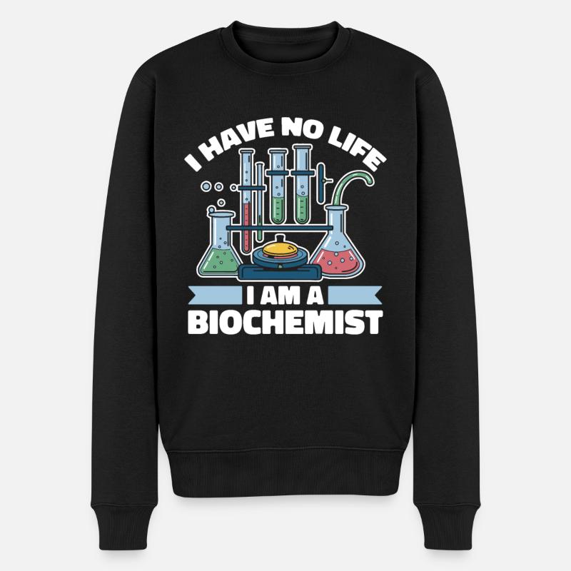Biochimiste - Pull Premium bio Homme - noir