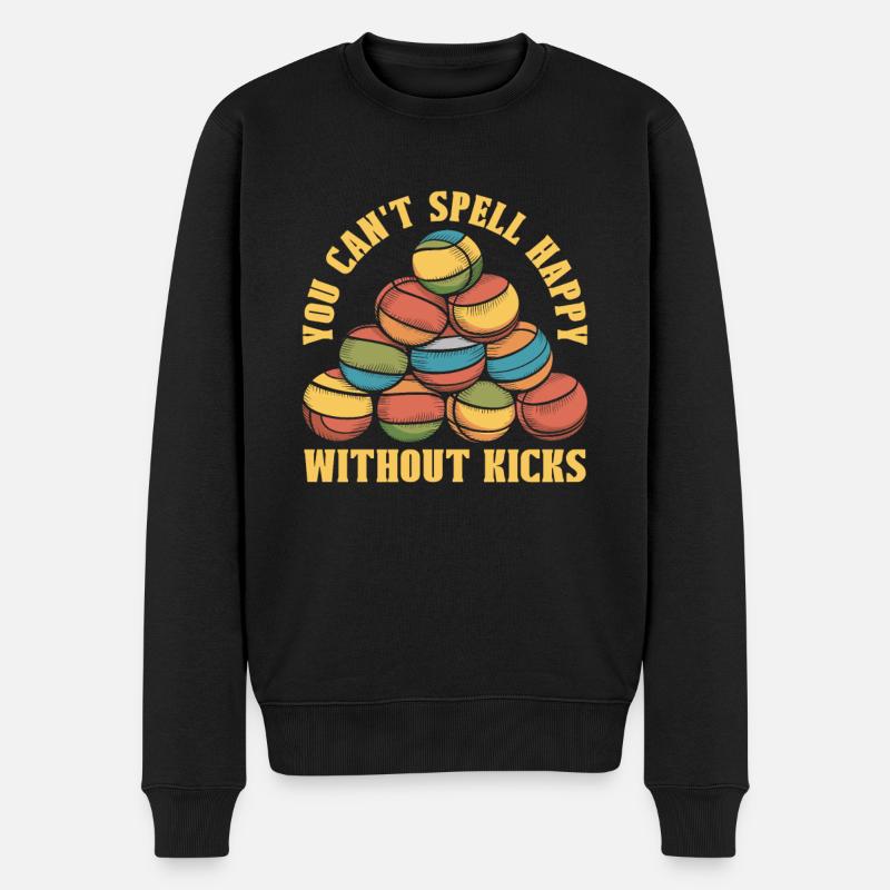 Hacky Sack - Männer Premium Bio Pullover - Schwarz