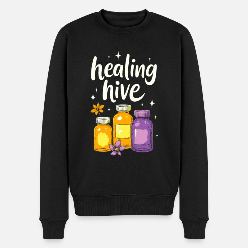 L’équipe Homeopath - Pull Premium bio Homme - noir