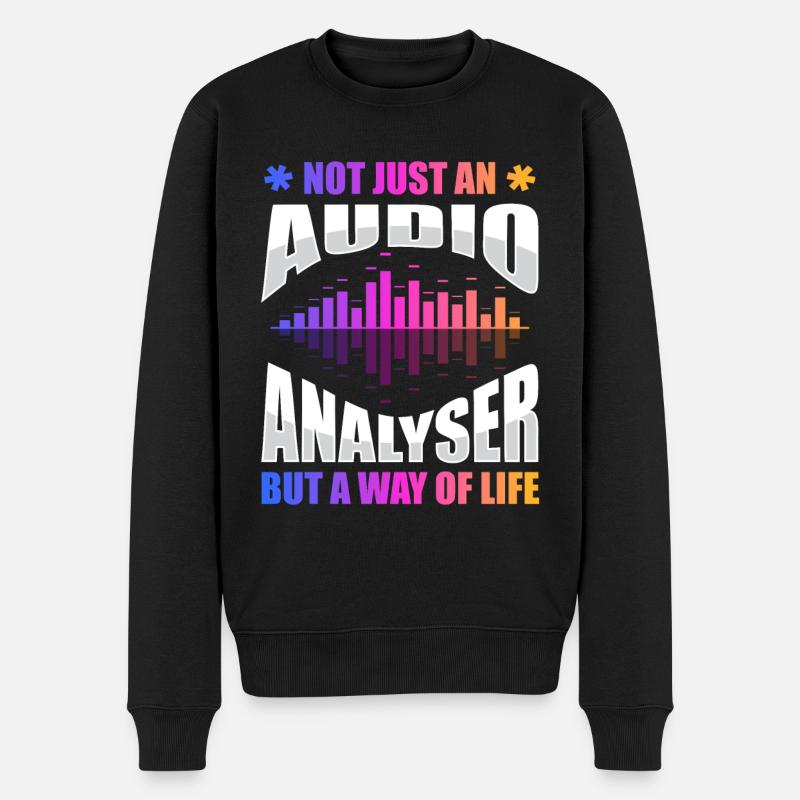Analyseur audio - Pull Premium bio Homme - noir