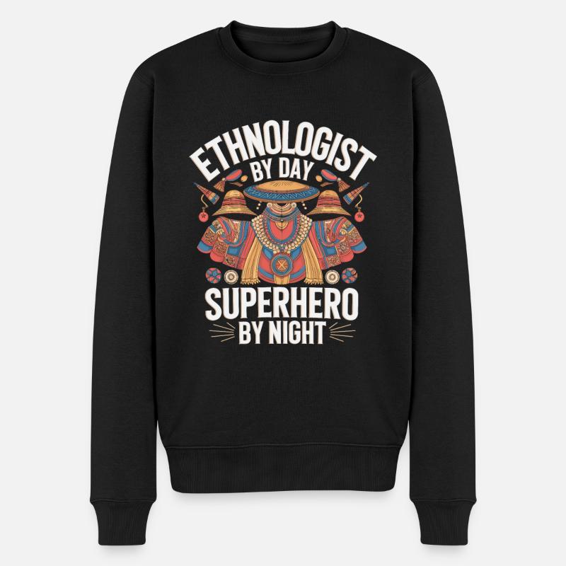 Ethnologue - Pull Premium bio Homme - noir