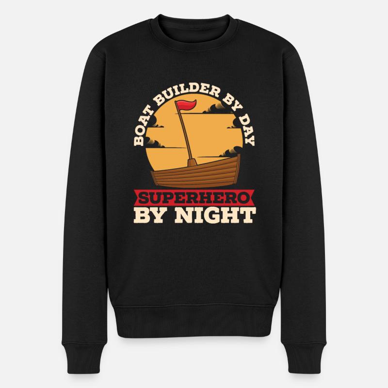 Constructeurs de bateaux - Pull Premium bio Homme - noir