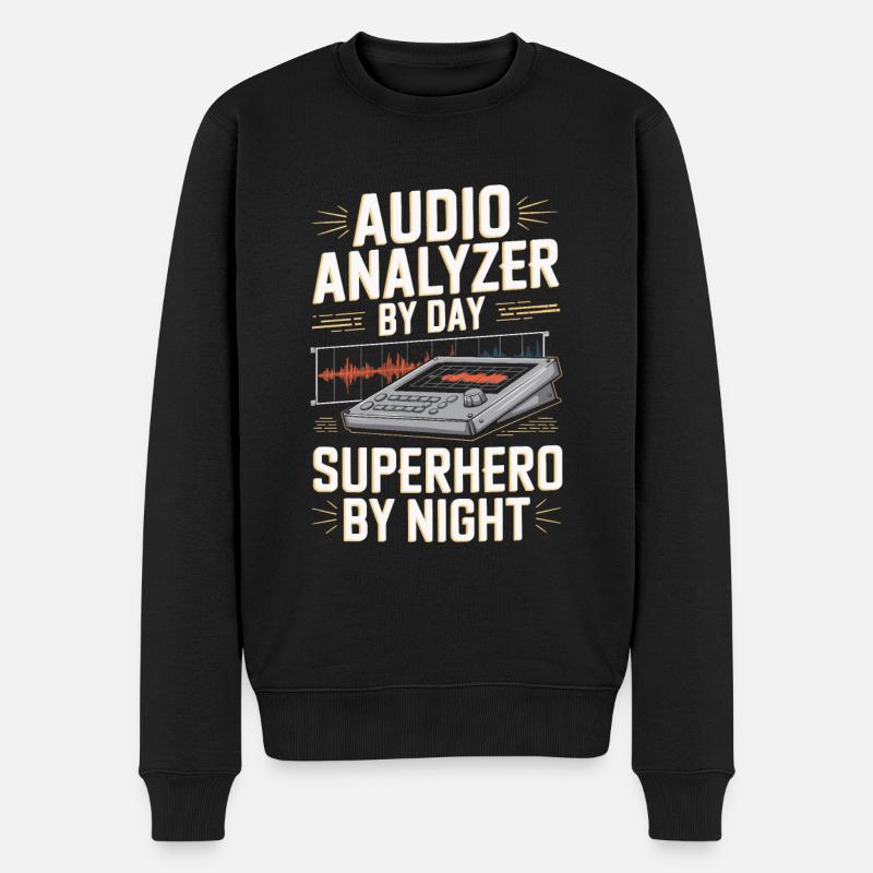Analyseur audio - Pull Premium bio Homme - noir