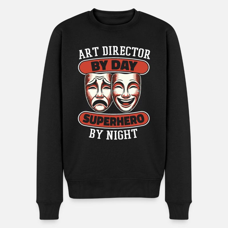 Art Director - Männer Premium Bio Pullover - Schwarz