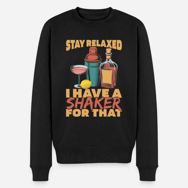 Barkeeper Bartender - Männer Premium Bio Pullover - Schwarz