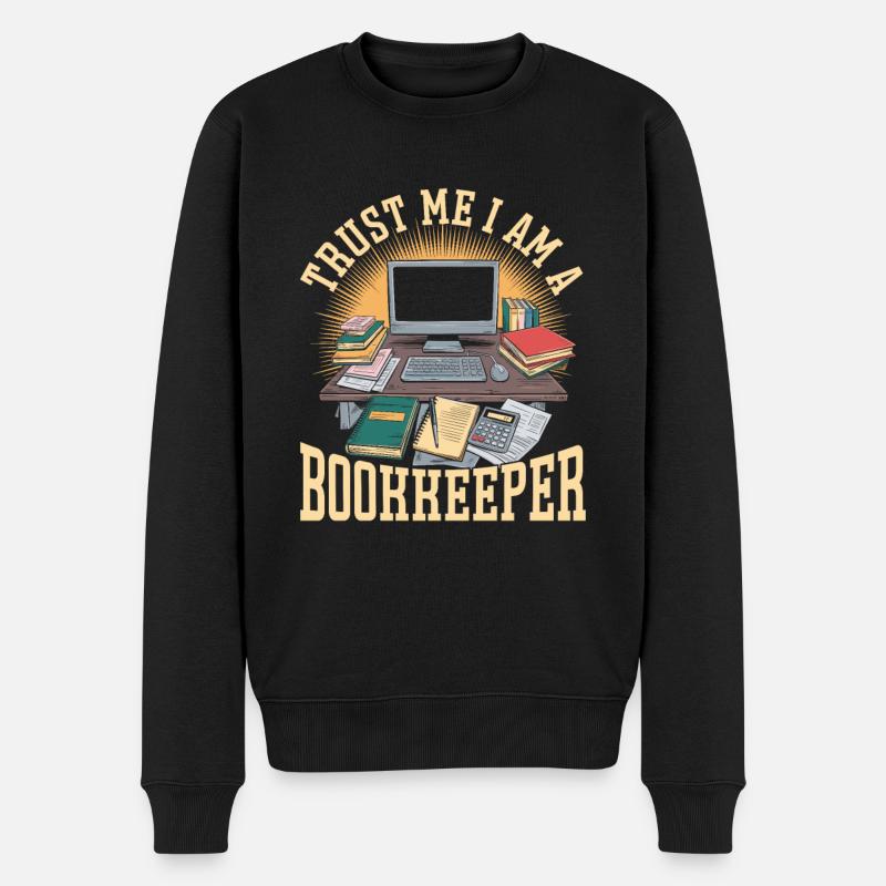 Buchhalter - Männer Premium Bio Pullover - Schwarz