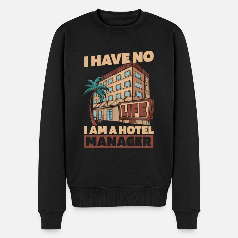 Direction de l’hôtel - Pull Premium bio Homme - noir