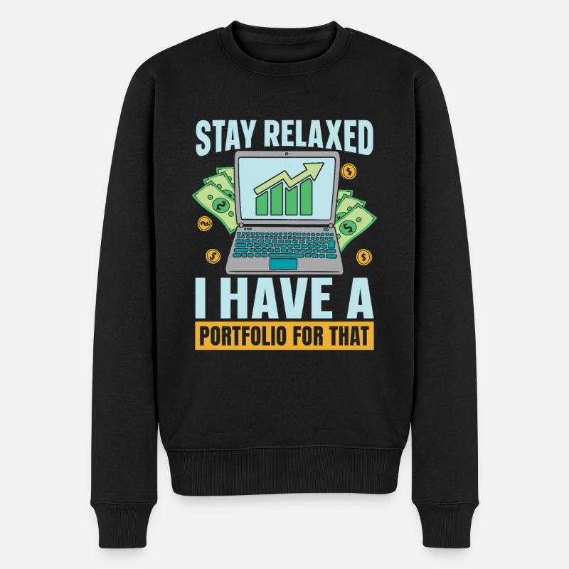 Conseiller financier - Pull Premium bio Homme - noir