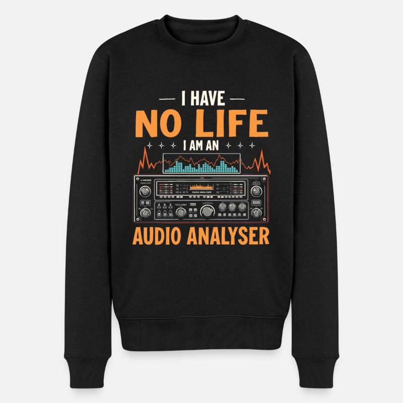 Analyseur audio - Pull Premium bio Homme - noir