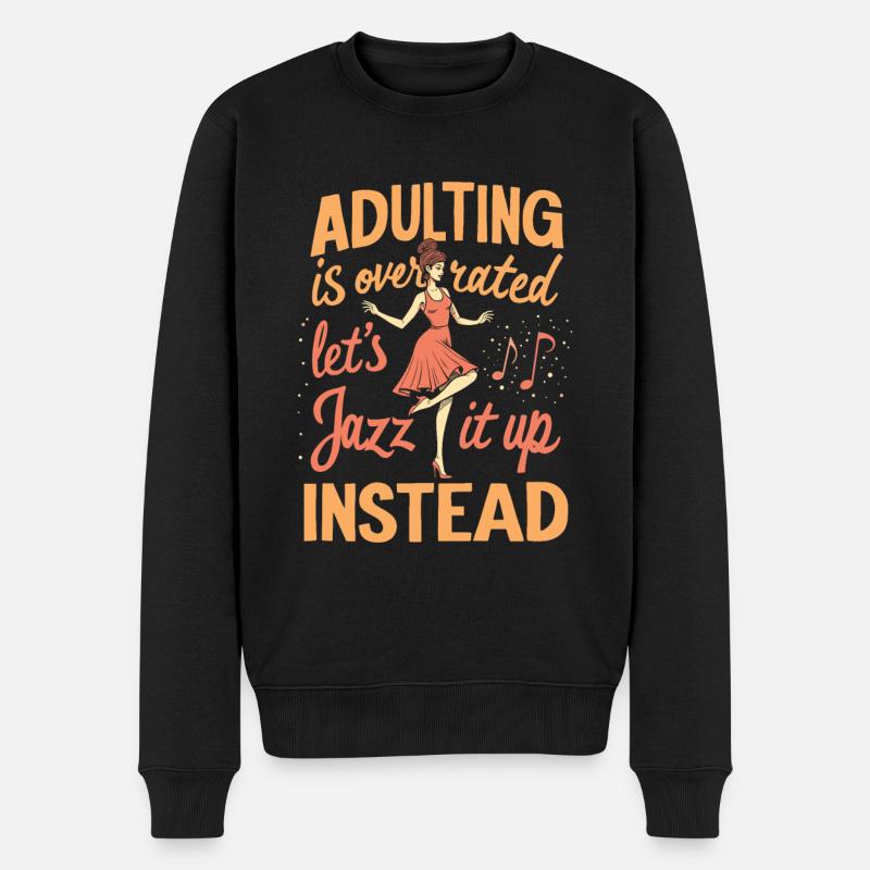 Danse Jazz - Pull Premium bio Homme - noir