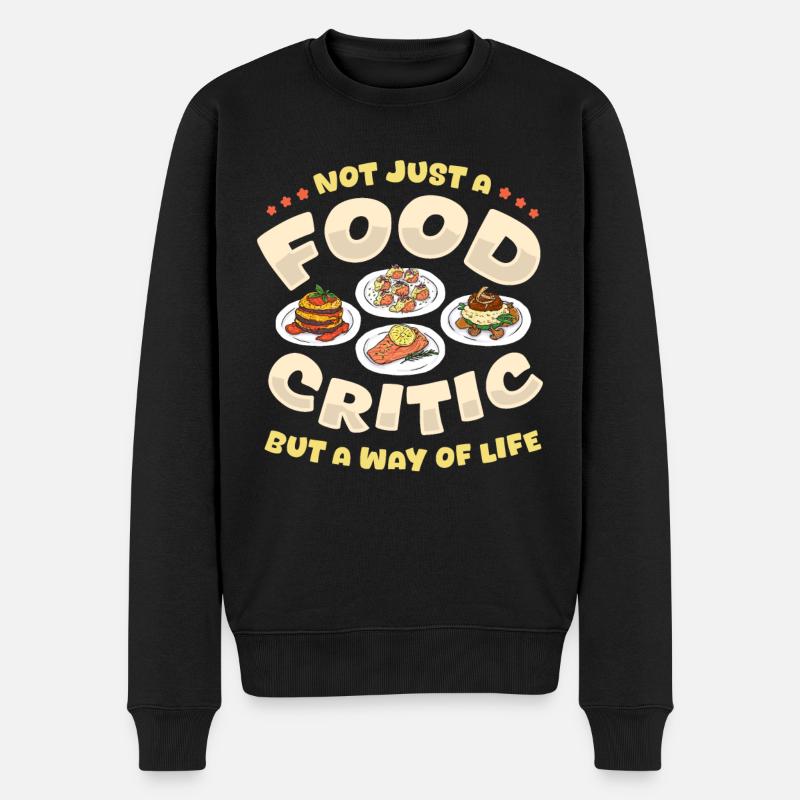 Critique gastronomique - Pull Premium bio Homme - noir