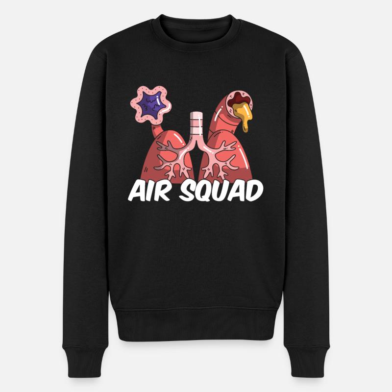 Inhalothérapeute Kader - Pull Premium bio Homme - noir