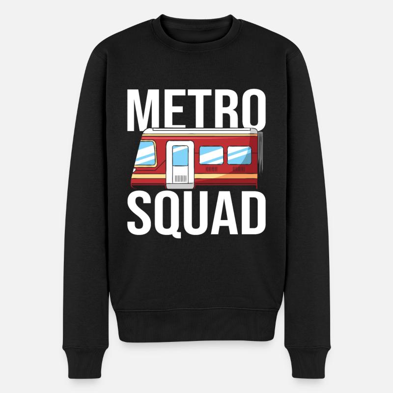 Escouade de conducteurs de métro - Pull Premium bio Homme - noir