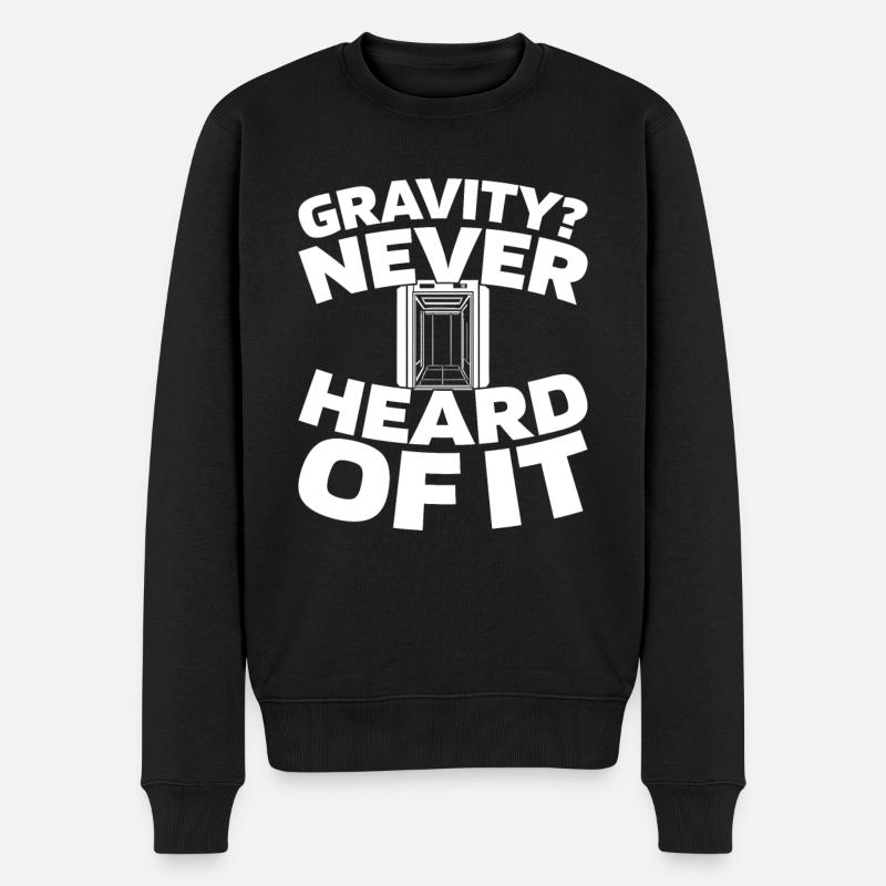 Elevator Elevator - Men's Premium Organic Jumper - black