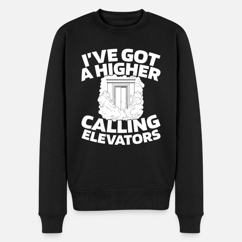 Elevator Elevator - Men's Premium Organic Jumper - black