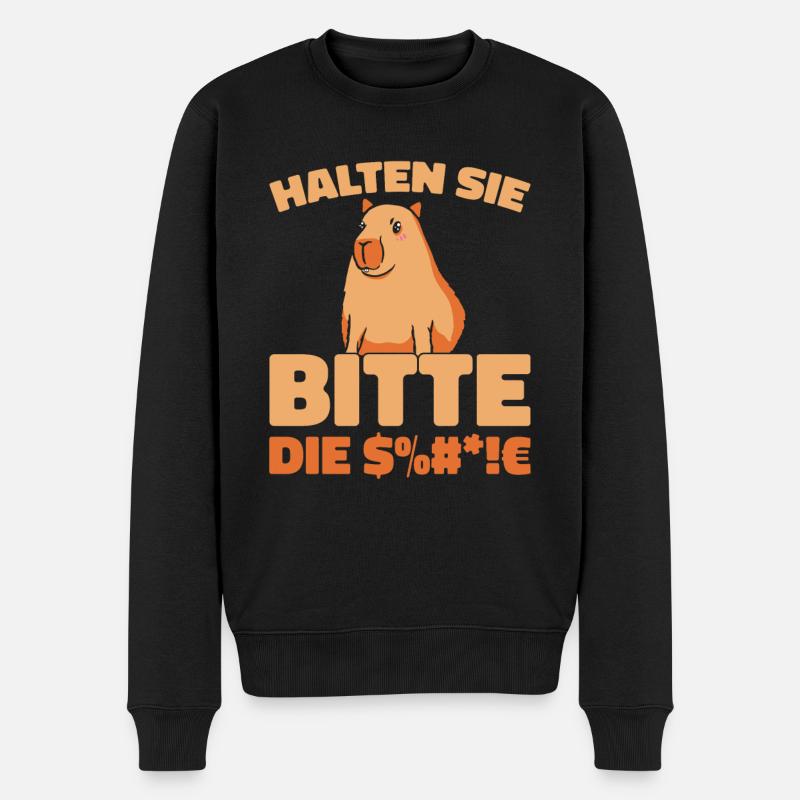 Capybara Wasserschwein - Pull Premium bio Homme - noir
