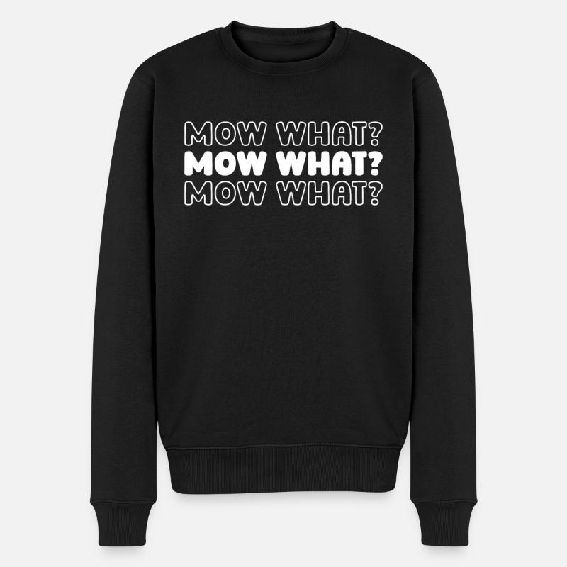 Rasenmäher Mähen - Männer Premium Bio Pullover - Schwarz
