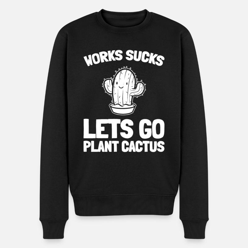 Jardin de cactus - Pull Premium bio Homme - noir
