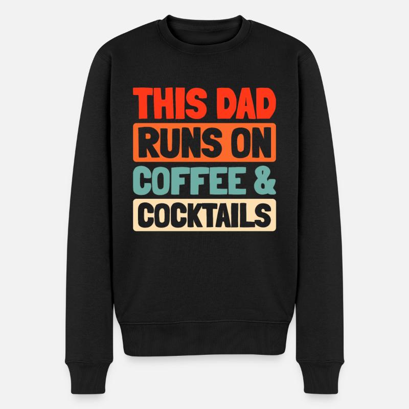 Barkeeper Bartender Kaffee Father Dad - Männer Premium Bio Pullover - Schwarz