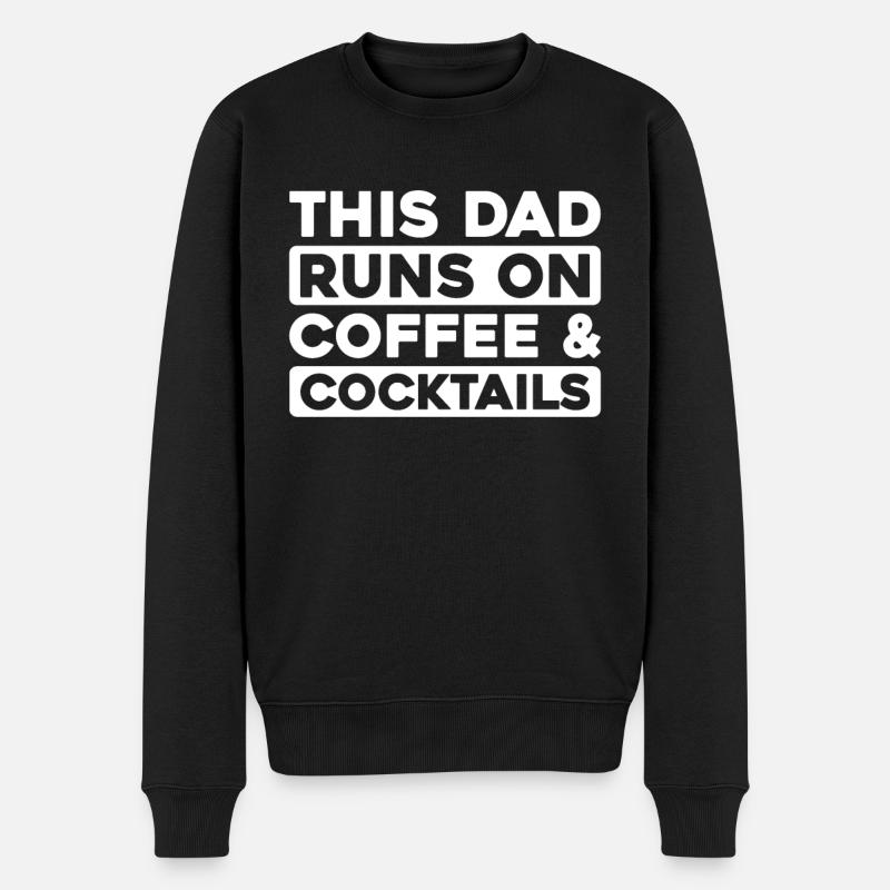 Barkeeper Bartender Kaffee Father Dad - Männer Premium Bio Pullover - Schwarz