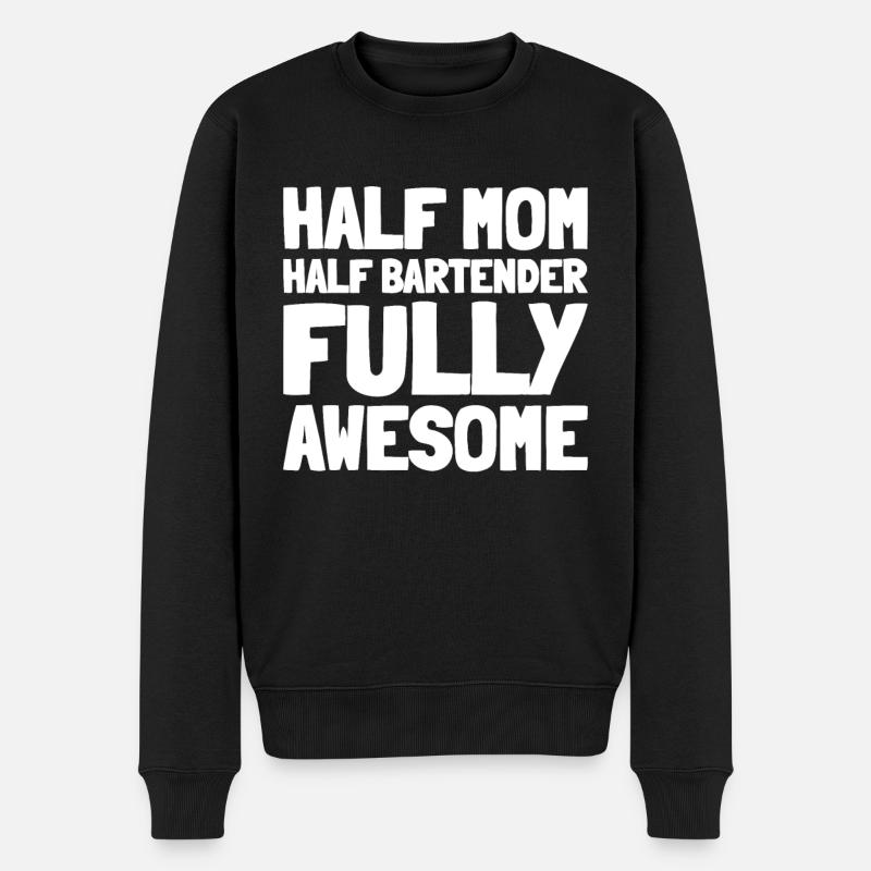 Barman Barman Mère Maman - Pull Premium bio Homme - noir
