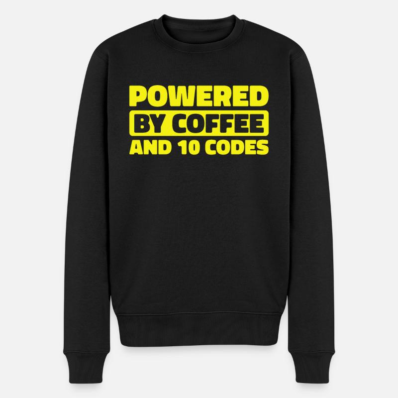Notruf Leitstelle Einsatzzentrale Coffee - Männer Premium Bio Pullover - Schwarz