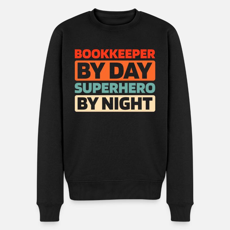 Comptable - Pull Premium bio Homme - noir