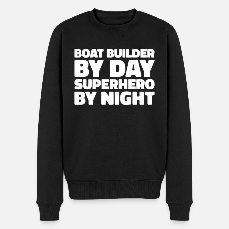 Bootsbauer - Männer Premium Bio Pullover - Schwarz