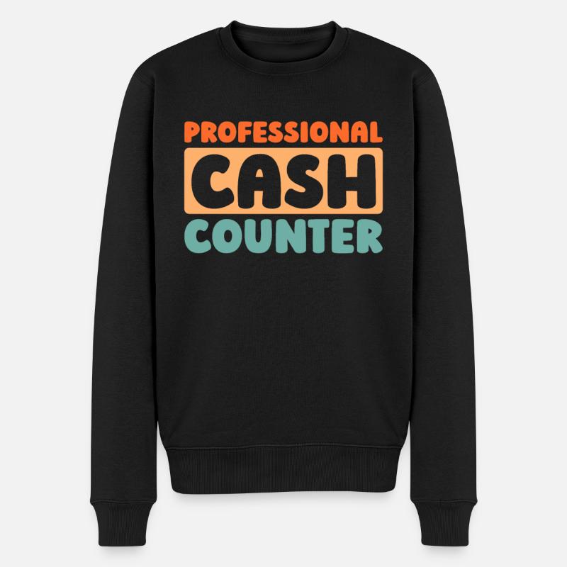 Employé de banque - Pull Premium bio Homme - noir