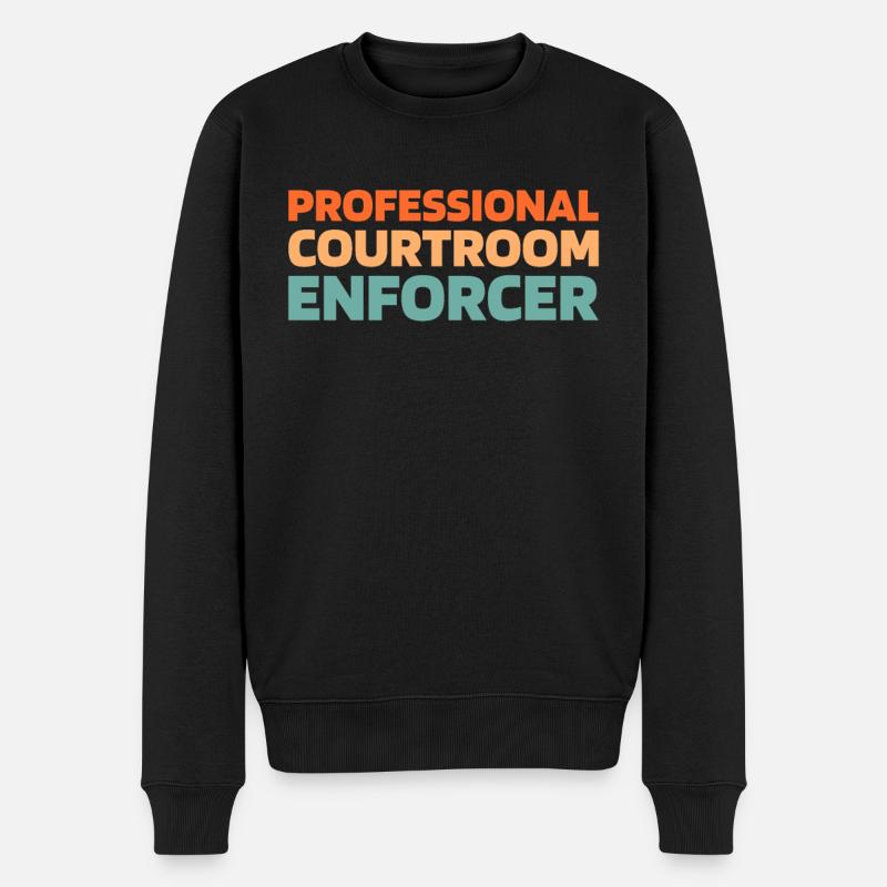 Gerichtsvollzieher - Männer Premium Bio Pullover - Schwarz