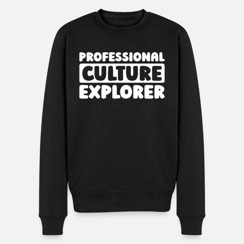 Ethnologe - Männer Premium Bio Pullover - Schwarz