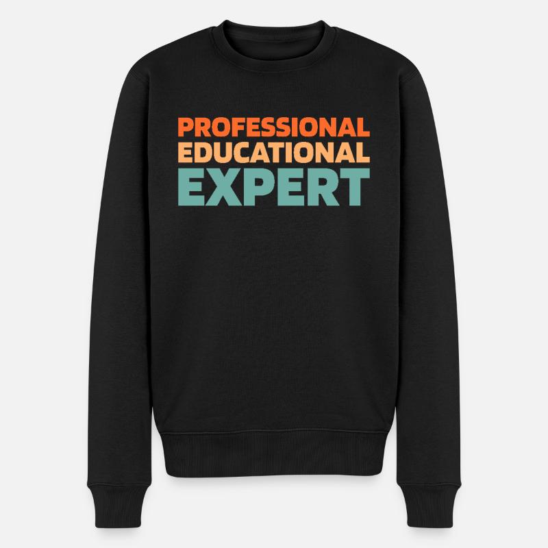 Pädagoge - Männer Premium Bio Pullover - Schwarz
