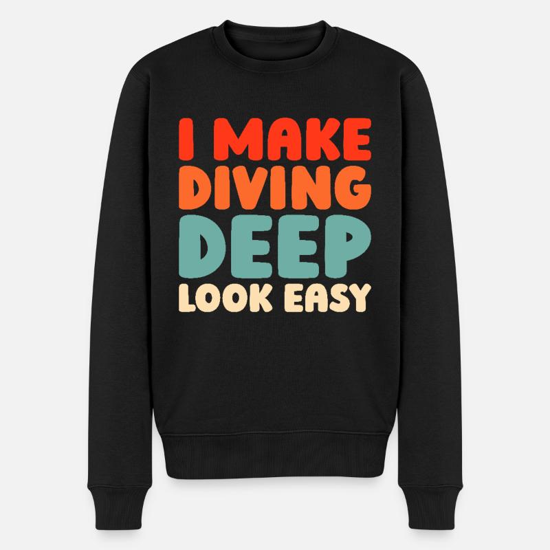 Plongeur professionnel - Pull Premium bio Homme - noir