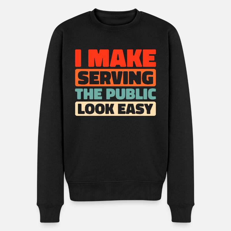 fonctionnaire - Pull Premium bio Homme - noir