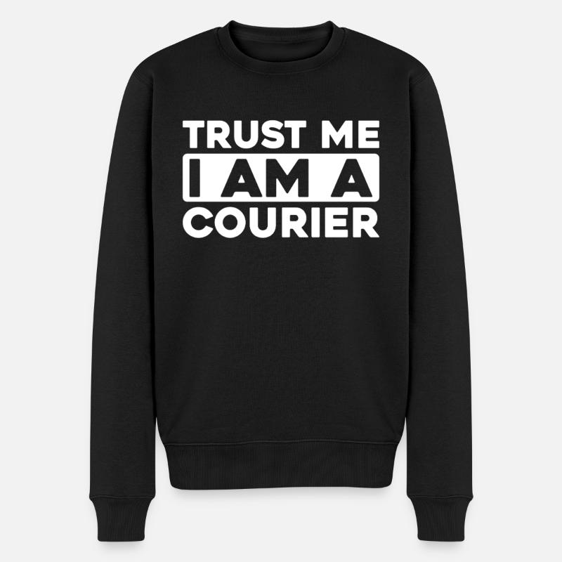 Messager - Pull Premium bio Homme - noir