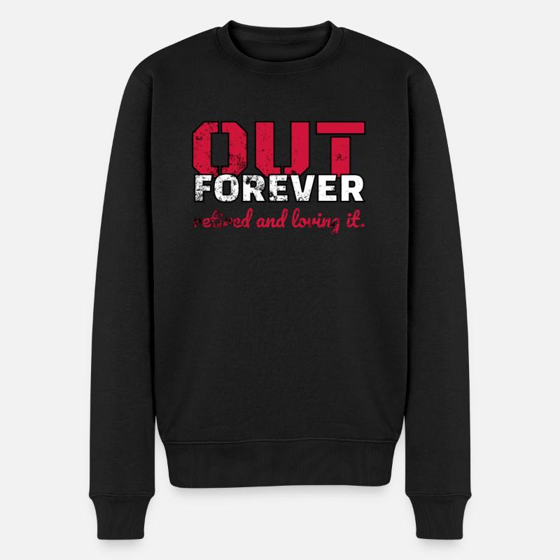 Retraité retraité pour toujours - Pull Premium bio Homme - noir