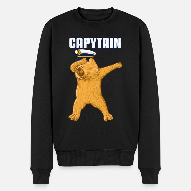 Capitaine Capybara Capytain - Pull Premium bio Homme - noir