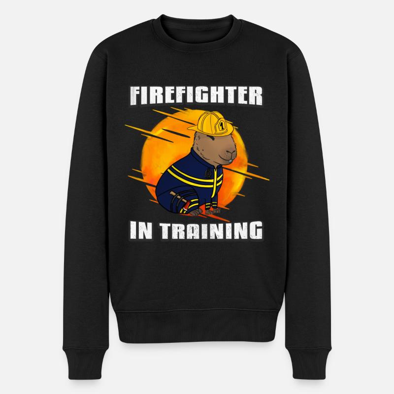 Pompier en formation - Pull Premium bio Homme - noir
