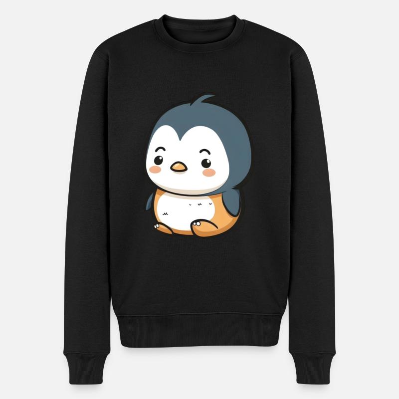 Bébé pingouin - Pull Premium bio Homme - noir