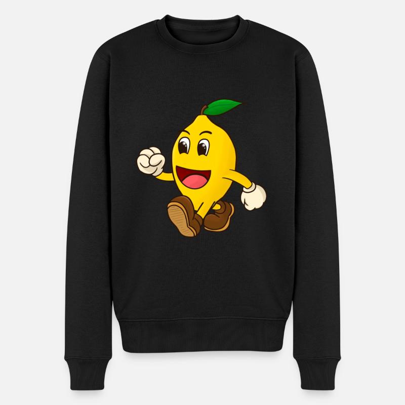 Marche citron - Pull Premium bio Homme - noir
