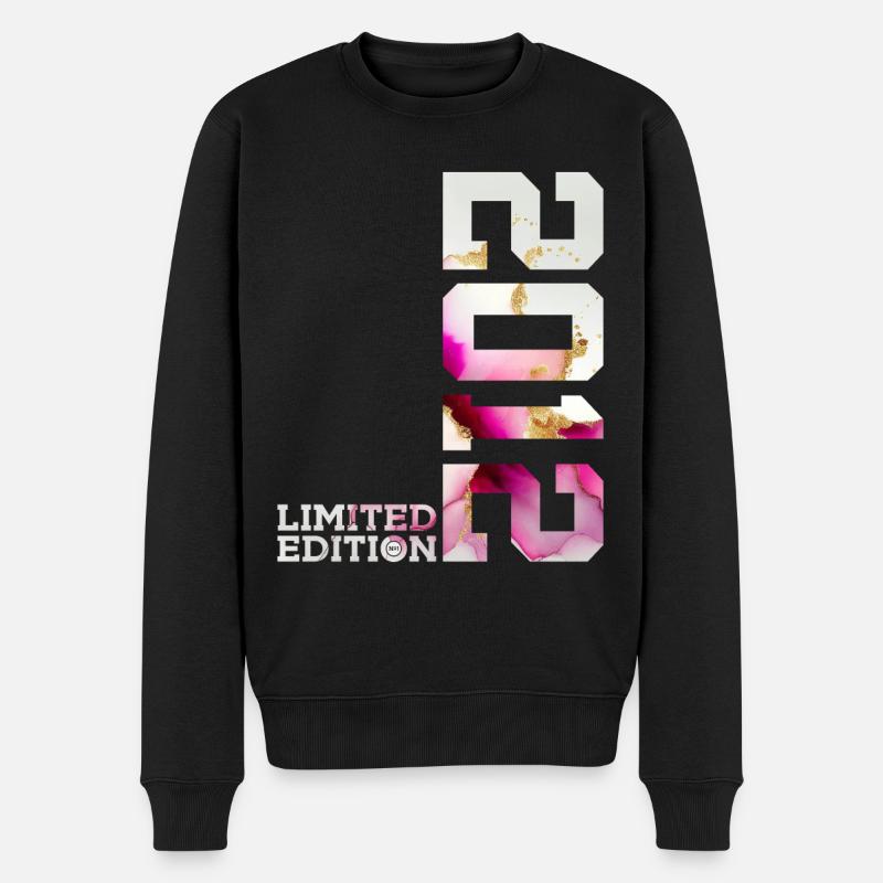 LIMITED EDITION 2012 14. GEBURTSTAG - Männer Premium Bio Pullover - Schwarz