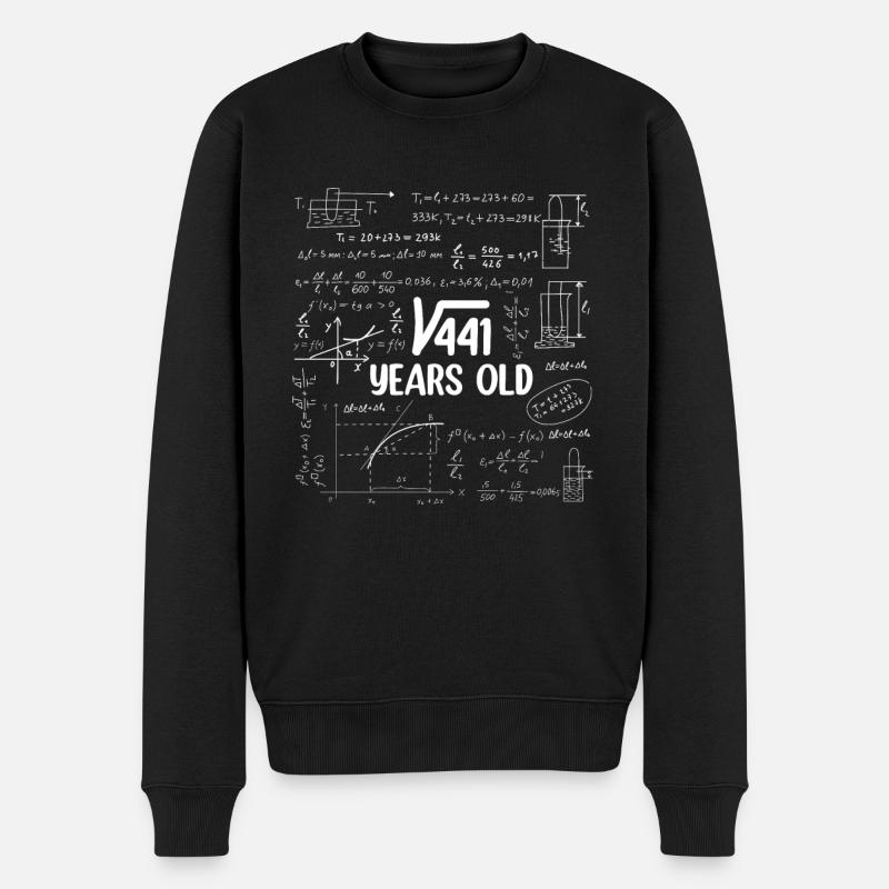 21ème anniversaire Racine carrée de 441 21 ans - Pull Premium bio Homme - noir