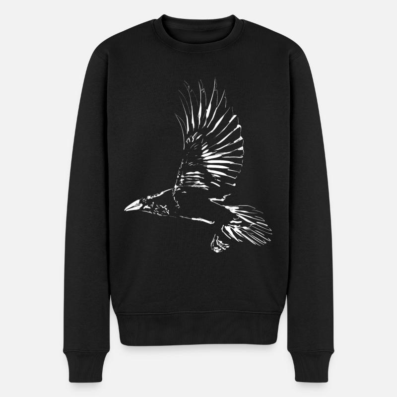 Rabe - Männer Premium Bio Pullover - Schwarz