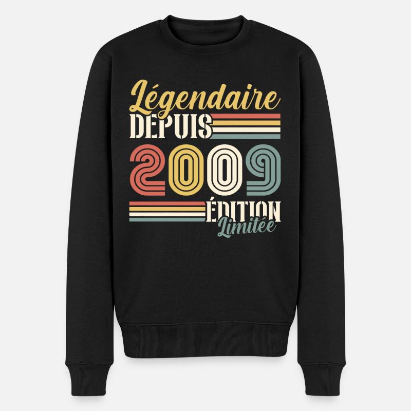 Légendaire Depuis 2009 - Pull Premium bio Homme - noir