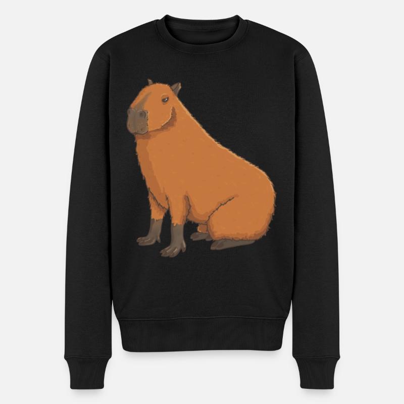 Capybara sucré - Pull Premium bio Homme - noir