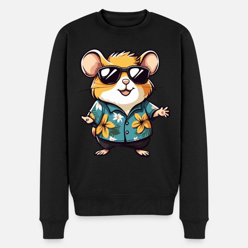 Hamster Funny Summer - Pull Premium bio Homme - noir