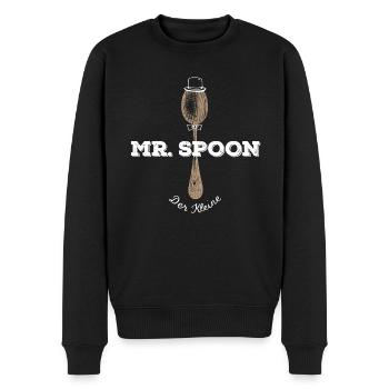 MONSIEUR. SPOON - Le petit Cuillères | Look partenaire - Pull Premium bio Homme - noir - Devant - Nico (187cm)